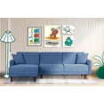 thumbnail image 1 of Sofá Cama Modular Reversible Makora Modelo Cosmo Velvet Azul Beehive Memory Foam, 1 of 8