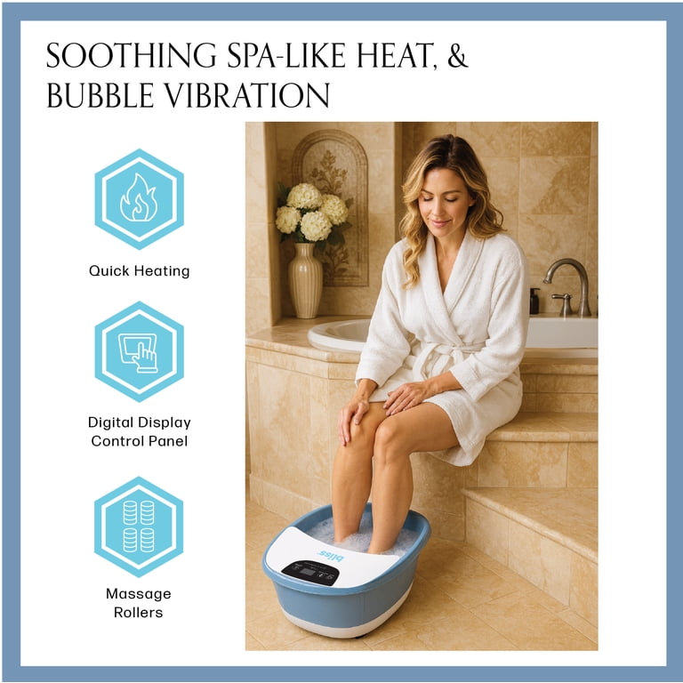 Bliss Massaging Foot Bath with Heat & Bubble Massage photo 5