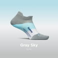 thumbnail image 3 of Feetures Elite Ultra Light Cushion Ankle Socks - Sport Sock with Targeted Compression - Gray Sky, S (1 Pair), 3 of 7