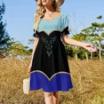 thumbnail image 4 of Vestido sin mangas Arendelle Easy Costume, ropa de verano para mujer, ropa estética, ropa de playa, vestido de lujo., 4 of 7