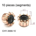 thumbnail image 4 of 5Pcs 18 X 8 X 14.5(15) mm 10P Teeth Copper Hook Type Electrical Motor Commutator, 4 of 9
