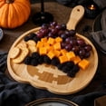 thumbnail image 4 of Cififendec Halloween Board Tray, 10.39"×7.87", Wooden Natural Wood Serving Platter for Cheese Fruit Meat Snack Halloween Party Tabletop Serving Decor, 4 of 5