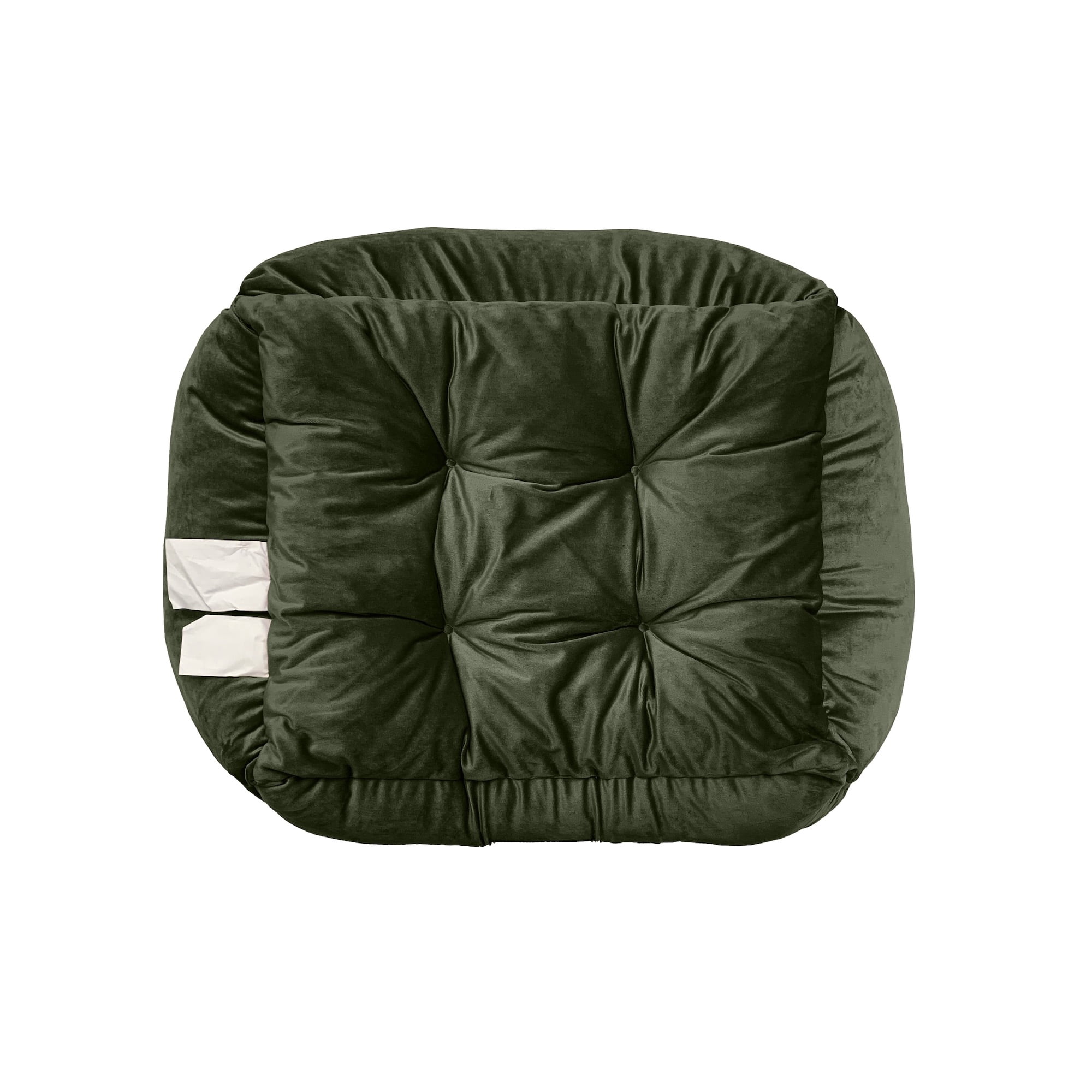 Modern Threads Medium Luxury Velvet Tufted-Style Dog Bed, Forest Green
