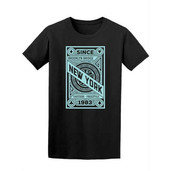 Brooklyn Bridge New York T-Shirt Men -Image by Shutterstock, Male Small