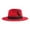 Red, variant on Elegant Feather Sun Hat With Wide Brim For Women Stylish Summer Beach Hat For Outdoor Activities And