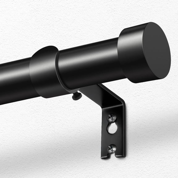 Heavy Duty Curtain Rods 2 Pack, Adjustable Drapery Rods for Windows 28 to 58 Inch, Modern Silver Metal Rods with End Caps