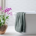 thumbnail image 3 of Juego de 4 toallas de baño Avalon, muy suaves, 30 x 150 cm, color gris claro, 3 of 7