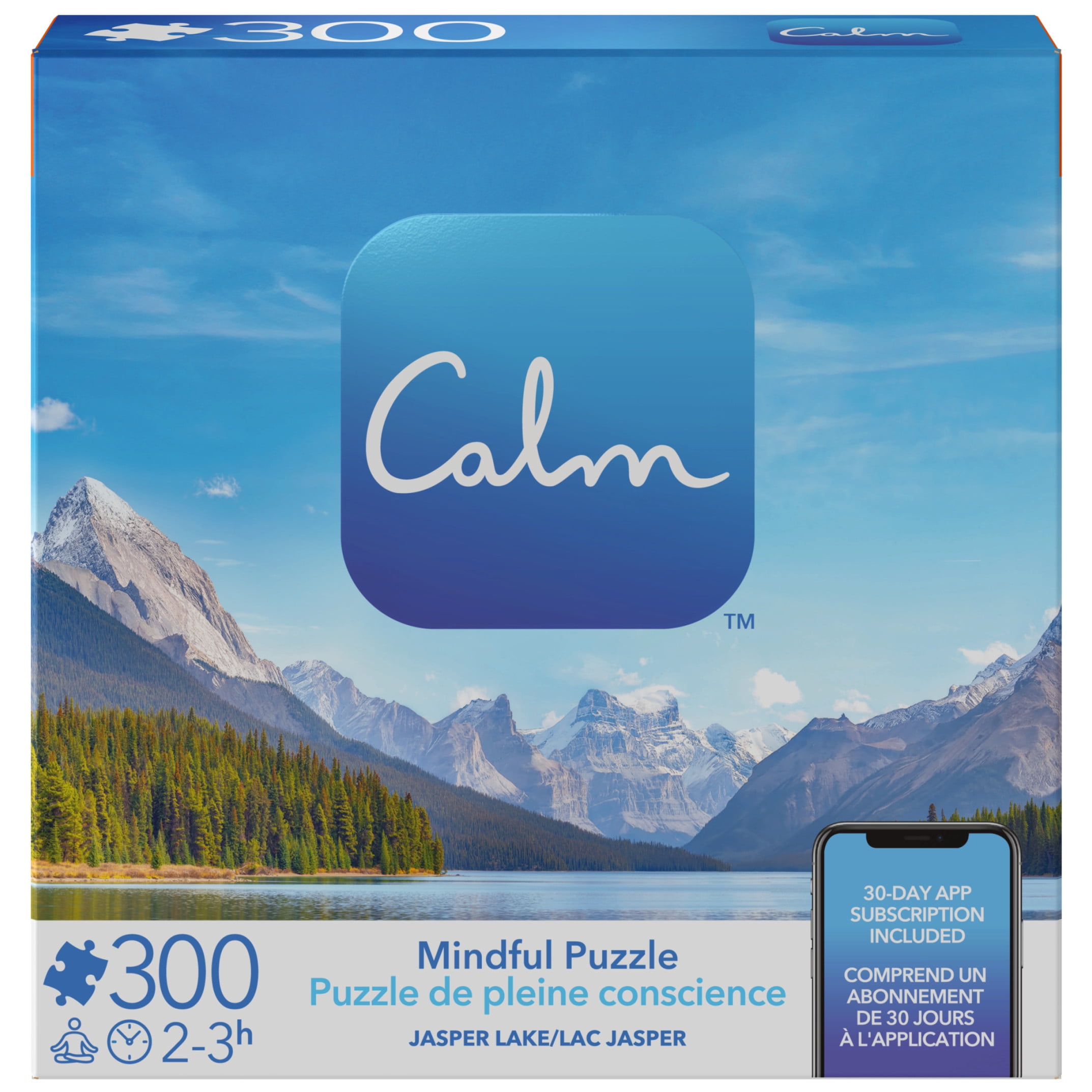 300-Piece Calm Jigsaw Puzzle for Stress Relief, Jasper Lake