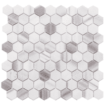 The Tile Life Santorini Honeycomb Marmara Polished Marble Mosaic Floor & Wall Tile, 12 x 12 in, 1-Piece