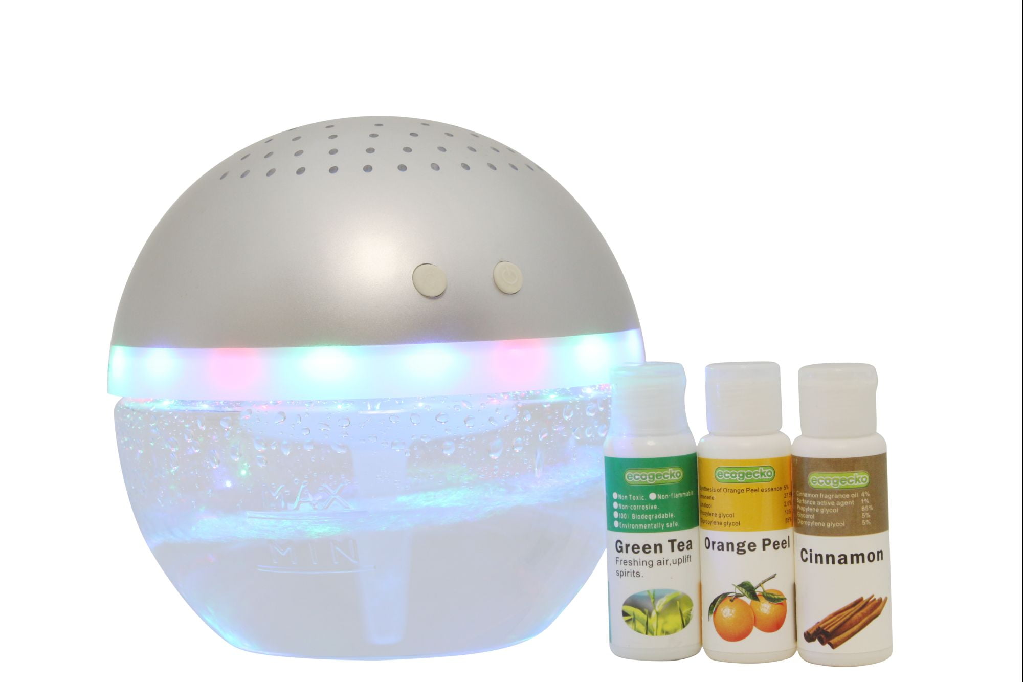 EcoGecko Light Up Air Revitalizer, Air Freshener, Room Aromatizer