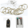 thumbnail image 2 of Waterproof Copper Wire Curtain Lamp, With Remote Control, Usb Fairy Tale Lamp Plug, 3 * 1 (100 Lights) (Color), 2 of 2