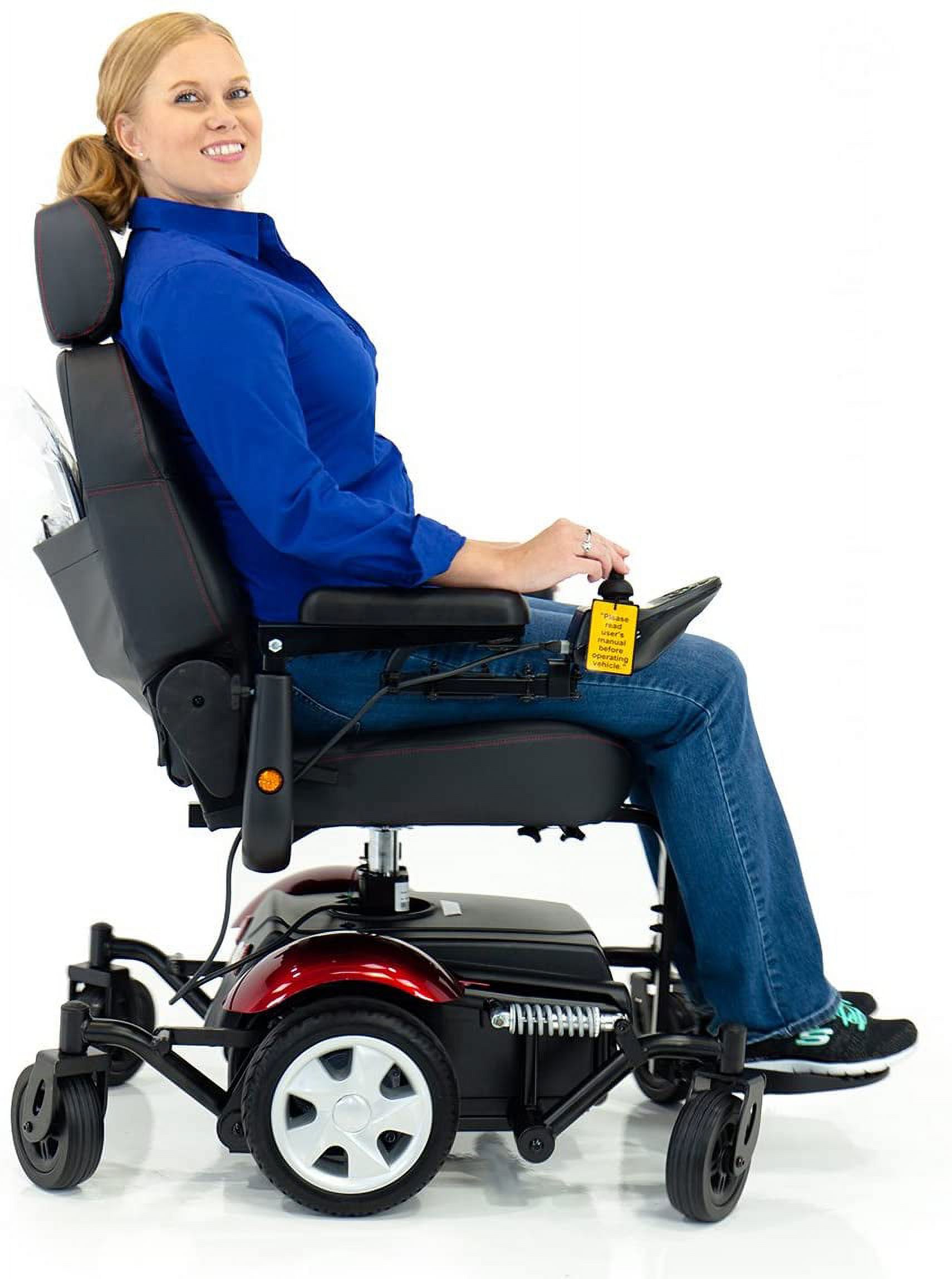 Merits Vision Sport Lift Power Elevating Seat Electric Powerchair P326D + Challenger Vinyl Cover