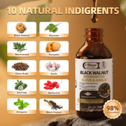 Black Walnut Wormwood Tincture – Rapid Gut Cleanse & Digestive Health with Oregano Garlic & Berberine, Wormwood Organic Tincture - Sugar Free - 4 fl oz, 2 Pack
