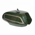 thumbnail image 2 of Military Green Fuel Gas Tank+Cap Fits Triumph T140V T140E Bonneville Jubilee, 2 of 5
