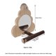 thumbnail image 4 of Wooden Bird Mirror for Cage, Parakeet Toys, Interactive Toys,Bird Cage Accessories for Parrots Finch Canaries, 4 of 5