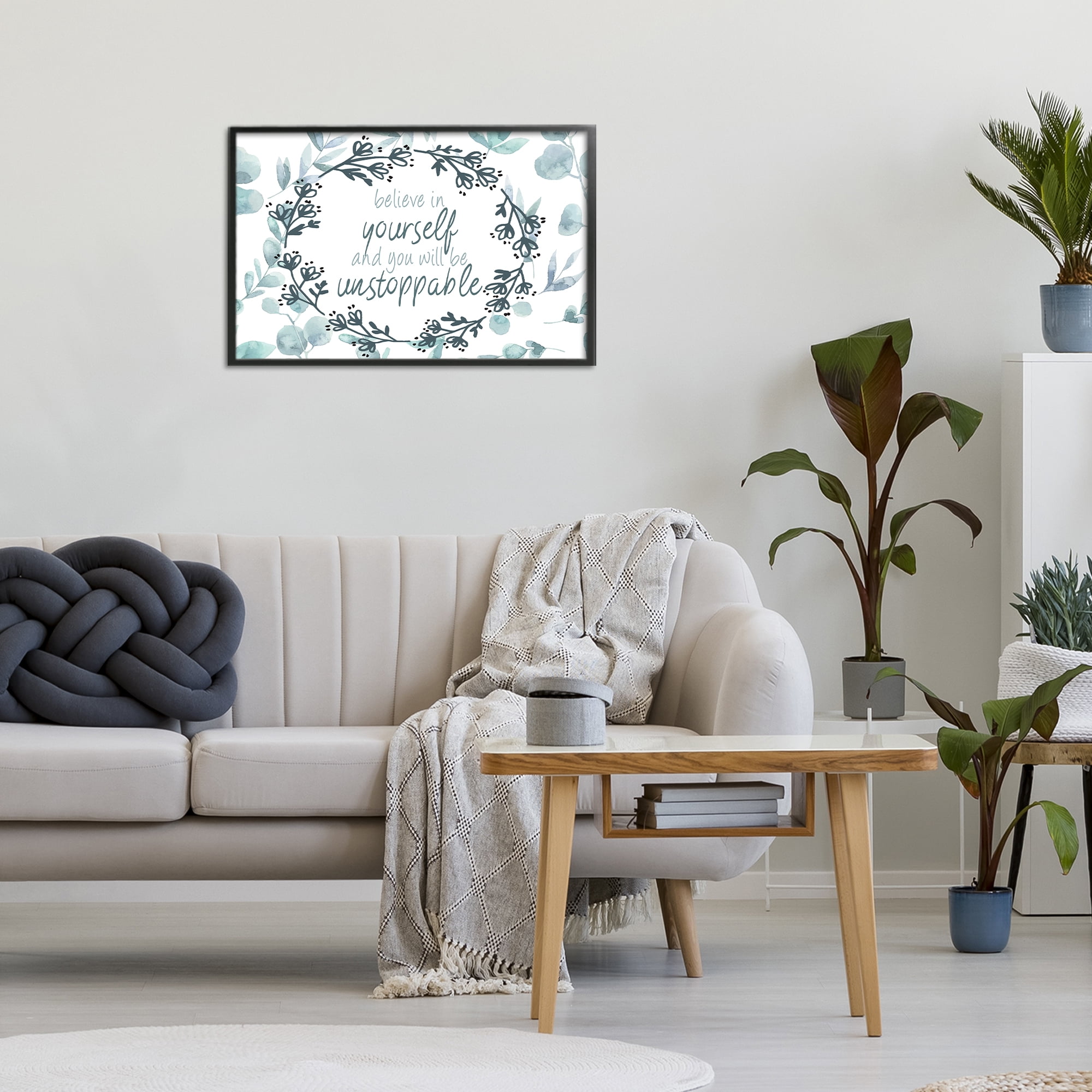 Stupell Industries You Will Be Unstoppable Black Framed Giclee Art, design by Kim Allen