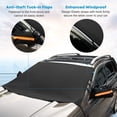 thumbnail image 3 of Car Windshield Snow Cover, 600D Waterproof Car Windshield Cover For Winter Snow Removal Fit for Most Cars Trucks Vans SUVs, No Scratch Frost Guard Dustproof Windshield Cover Protector, 3 of 8