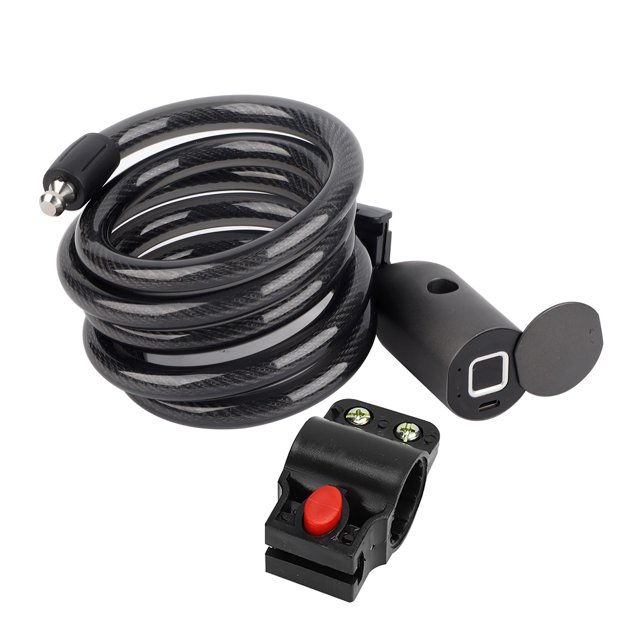 Cerradura antirrobo portátil sin llave de seguridad impermeable con huella dactilar inteligente para bicicleta y motocicleta