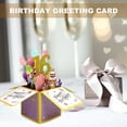 thumbnail image 3 of Visland Greeting Card Beautiful Eye-catching 3D Design Hollow Glitter Gift Giving Paper Three-dimensional Box Birthday Card Home Supply, 3 of 10