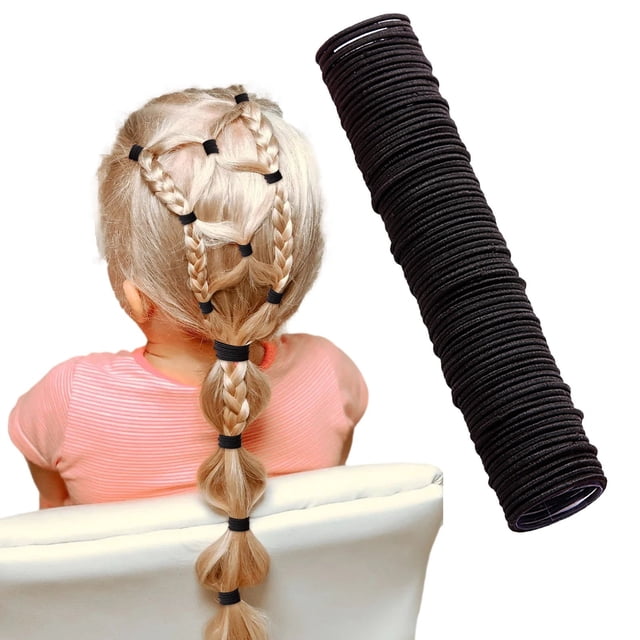 No Damage Elastic Hair Ties Soft Seamless Mini Ponytail Holders Gentle Toddler Headband Rope Accessories Multipack