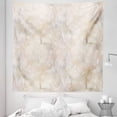 thumbnail image 1 of Marble Print Tapestry, Pastel Colored Stone Background Crack Patterns Architecture and Building Material, Fabric Wall Hanging Decor for Bedroom Living Room Dorm, 5 Sizes, Beige, by Ambesonne, 1 of 1