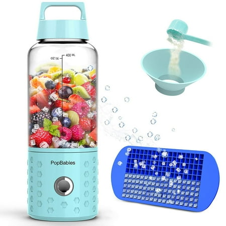 PopBabies 1 Personal Smoothie Blender for Single USB Rechargeable Small