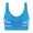Blue, variant on Kctiaxy No Wire Bras for Women Seamless Yoga Sports Bras Tank Top with Built in Comfortable Bra Push Up Breathable Everyday Bras Summer Deal