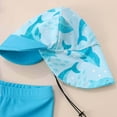 thumbnail image 5 of Hienoo Boys 3-Piece Swimsuit UPF 50+ Short Sleeve Rash Guard Swim Trunks with Hat, Sizes 6M-4T, 5 of 6