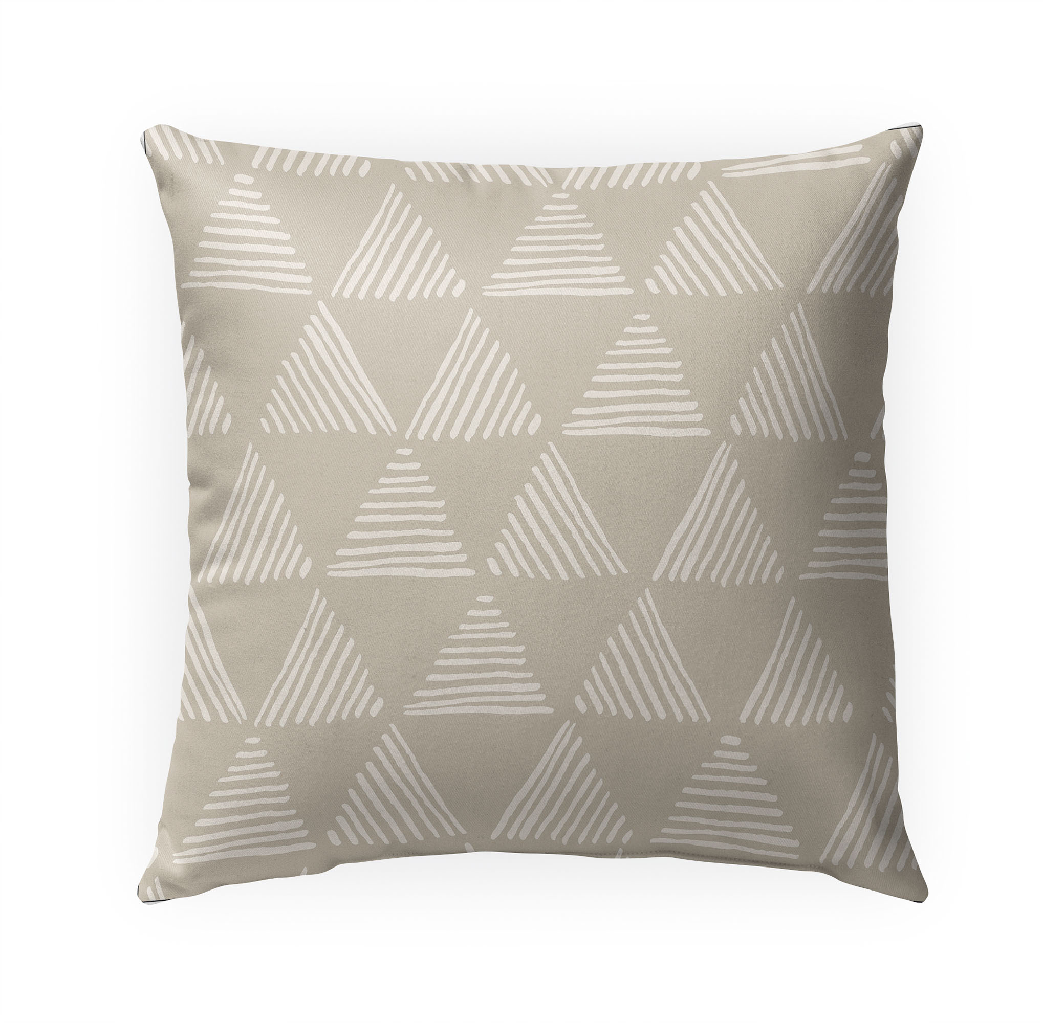 Triangular Prism Beige Outdoor Pillow by Kavka Designs - image 1 of 5