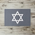 thumbnail image 2 of Creative Products Plaid Star of David 27x18 Floor Mat, 2 of 2