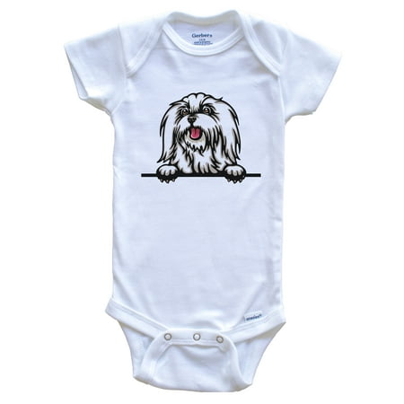 

Maltese Dog Breed Cute One Piece Baby Bodysuit v3 3-6 months white