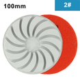 thumbnail image 3 of 4 Inch 100Mm 3 Step Concrete Floor Polishing Pad Wet Dry for Pads Grinding Grit 2, 3 of 10