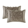 thumbnail image 2 of Madison Park Essentials Luxury 24PCs Comforter Set with Window Curtains,Room in a Bag,Cal King,3-Taupe, 2 of 5