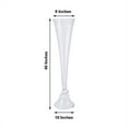thumbnail image 6 of BalsaCircle Clear 40" Reversible Glass Trumpet Vases Centerpieces Party Wedding Decorations, 6 of 8