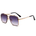 thumbnail image 1 of Gafas De Sol cuadradas clásicas para hombre y mujer, lentes De Sol De Metal con diseño De marca Vintage, con protección UV400 Fivean unisex, 1 of 2