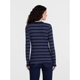 thumbnail image 4 of Scenario Women's and Women's Plus Rib Henley with Long Sleeves, Sizes XS-4X, 4 of 6