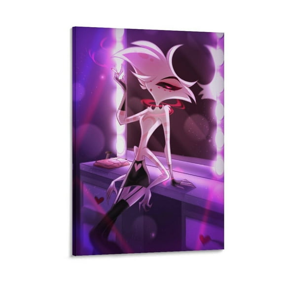 Angel Dust Poster Hazbin Hotel Poster Cool Artworks Painting Wall Art Canvas Prints Hanging Picture Home Decor Posters Gift 16x24inch(40x60cm)