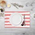 thumbnail image 3 of FYTPOV Linen Placemats, Pink Valentines Placemats for Kitchen and Dining, Valentines Day Decorations, Christmas Placemats for Party Home Decor, Table Decor, 18x12 in, 3 of 6