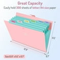 thumbnail image 4 of Letter Size, 7 Pocket Expanding File Folder,  Portable File Organizer for School Office Supplies, Folders for Documents, 4 of 6