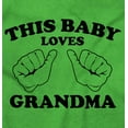 thumbnail image 2 of This Baby Loves Grandma Two Thumbs Romper Boys or Girls Infant Baby Brisco Brands 12M, 2 of 6