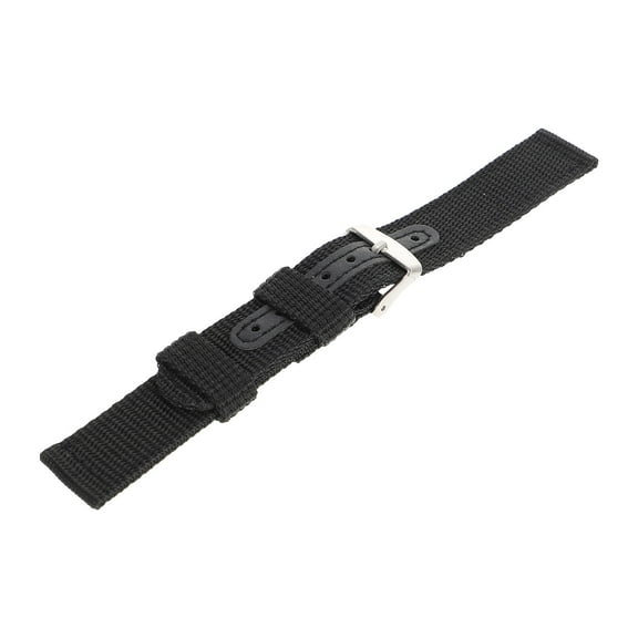 Soimiss Nylon Waterproof Watch Band Black for Sports Use Easy Replacement