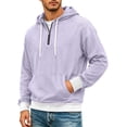 thumbnail image 4 of Frnrwgo Mens Hoodie Textured Knit Long Sleeve Loose Fit Casual Outdoor Top with Pockets, 4 of 4