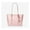 Powder Blush, variant on Jet Set Travel Saffiano Leather Small Top zip Shoulder Tote - Black