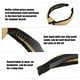 thumbnail image 3 of diadema anudada de paja, diadema de moda para mujer antideslizante, color caqui negro, 3 of 7