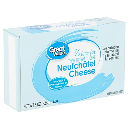 Great Value Neufchâtel Cheese, 8 oz - Walmart.com