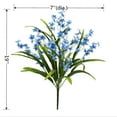 Mainstays 19" Artificial Flower Bush, Jasmine Flower, Blue Color