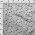 thumbnail image 3 of oneOone Viscose Chiffon Light Gray Fabric Florals Sewing Material Print Fabric By The Yard 42 Inch Wide, 3 of 5