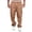 Gold, variant on NinXxx Men's Versatile All Season Cargo Zipper Button Hem Solid Plus Size Outdoor Trousers Gold XXXL