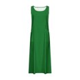 thumbnail image 5 of POTETI Sleeveless Womens Dresses Midi Summer Sundresses Cotton Linen Long Tank Dresses, 5 of 5