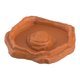 thumbnail image 5 of Plato de baño para reptiles, plato de alimentación para reptiles, comedero decorativo para terrario, cuenco para tortugas, suministros para mascotas, marrón claro S, 5 of 8